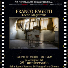 Nuovo evento a SRF: la lectio magistralis di FRANCO PAGETTI